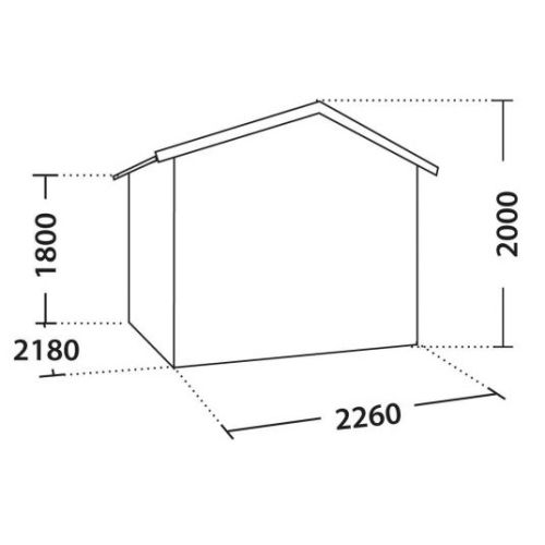 Abri de jardin en métal FRASER 4,8m² - FOREST STYLE - 2968 pas cher Secondaire 2 L