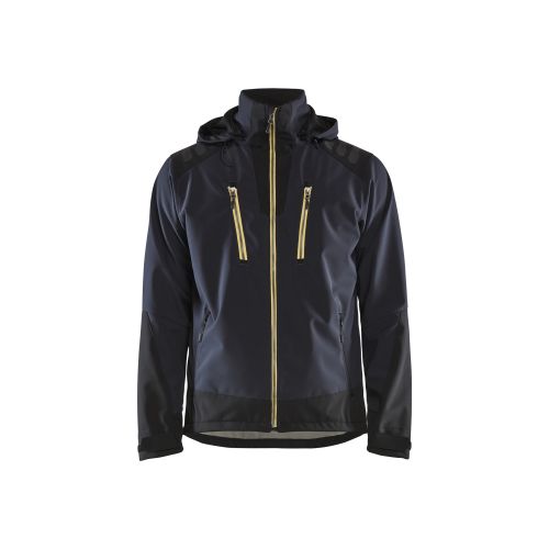 Veste de travail softshell stretch 2D bleu marine/jaune TXS BL&Aring;KL&Auml;DER 474925138635XS photo du produit