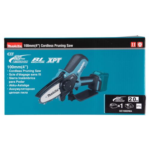 Tronçonneuse d'élagage 12 V Max Li-Ion CXT + batterie 2 Ah + chargeur MAKITA UC100DWA photo du produit Secondaire 7 L