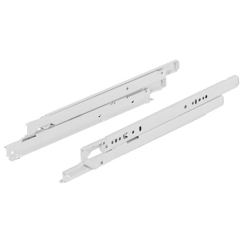 Paire coulisses à galets sortie total blanc 350mm 50kg - 423.46.736 pas cher