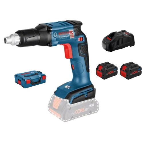 Visseuse plaquiste Bosch GSR 18 V-EC TE 18 V + 2 batteries Procore 8.0 Ah + chargeur + L-BOXX photo du produit