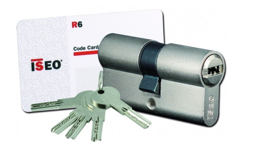 Cylindre à double entrée IS R6 30X70 nickelé - ISEO - 880930709..5