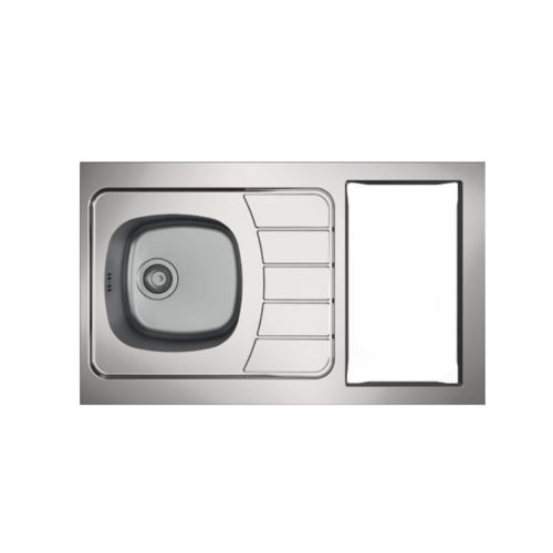 Evier kitchenette ISEO 1 cuve inox L1000 mm MODERNA CPBD100A30 photo du produit