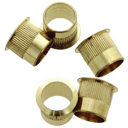 Entrée de batteuse diamètre 22 mm hauteur 19 mm finition laiton poli Héraclès ENTREE-LP photo du produit Secondaire 6 L