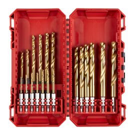 Set de 19 forets métaux Milwaukee HSS-G Tin Red Hex Shockwave Impact Duty 2 à 10 mm - 4932493866 photo du produit Principale M