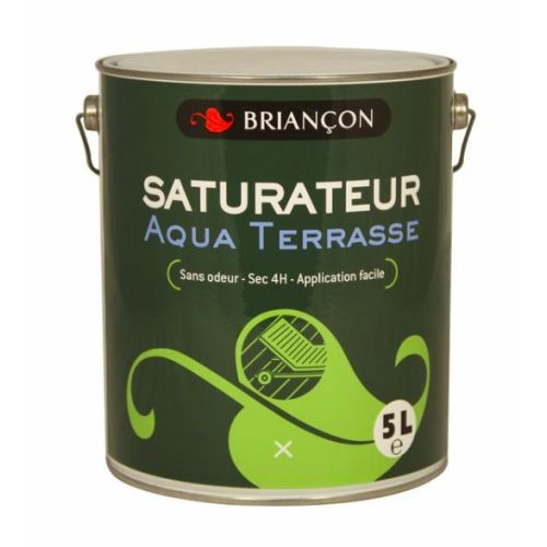 Saturateur bois Aqua Terrasse 5L - BRIANCON - SATAQUACH5 pas cher