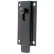 Verrou targette aluminium droit 120 mm noir RAL9005 BURGAUD 3VR92001 photo du produit
