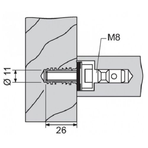 Kit de montage simple pour porte bois NORMBAU 0 471 32 0 photo du produit Principale L