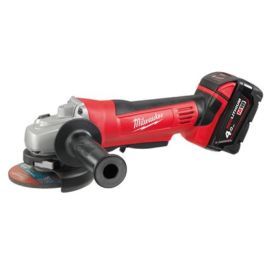 Meuleuse d'angle 18V Milwaukee M18 HD18 AG-125-402C 125 mm + 2 batteries 4Ah + chargeur M12 - 18C en coffret de transport - 4933441507 photo du produit Principale M