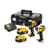 Pack de 2 outils 18V (DCD709/DCF809) + 2 batteries 4Ah + chargeur en coffret DT70708 T-STAK DEWALT DCK2062M2T pas cher