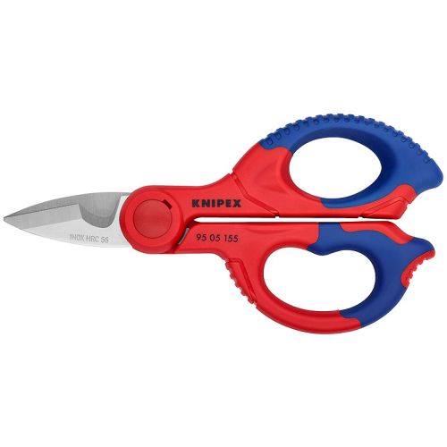 Ciseau d'&eacute;lectricien bi-mati&egrave;re KNIPEX 95 05 155 SB photo du produit