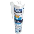 Mastic silicone sanitaire GEBSICONE W blanc 310 ml GEB 893150 photo du produit