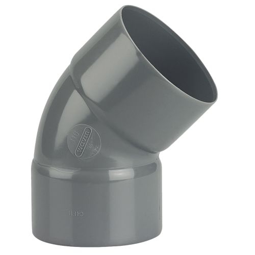 Coude PVC double Femelle 45° D110 - WAVIN - 3026209 pas cher