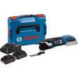 Découpeur-ponceur 18V GOP 18V-28 + 2 batteries Procore 4 Ah + chargeur GAL 18V-40 + L-BOXX BOSCH 06018B600Q photo du produit