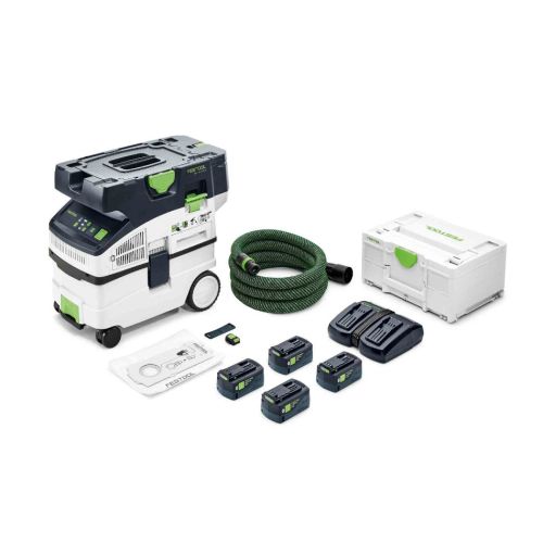 Aspirateur 18V Festool CLEANTEC CTLC MIDI I-Plus + set Energie SYS 18 V 4 x 5,2 / TCL 6 DUO – 577150 photo du produit