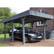 Carport en bois lasuré LOUISON pour 1 voiture 13,3 m² FOREST STYLE 2894 photo du produit Secondaire 2 S