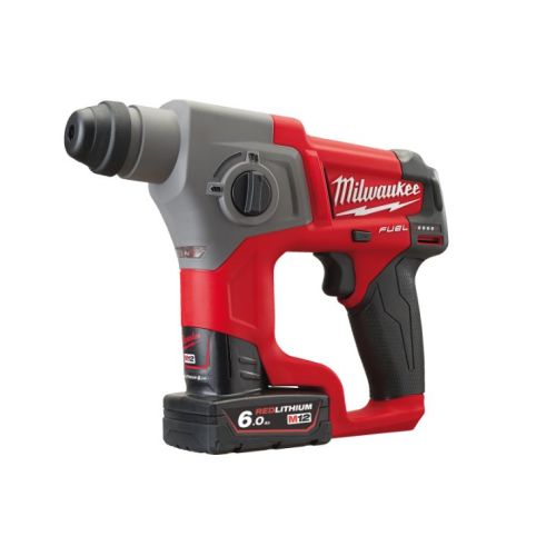 Perforateur compact SDS Plus 12 V Fuel M12 CH-602X + 2 batteries 6 Ah + chargeur + coffret HD BOX MILWAUKEE 4933451510 photo du produit Secondaire 1 L