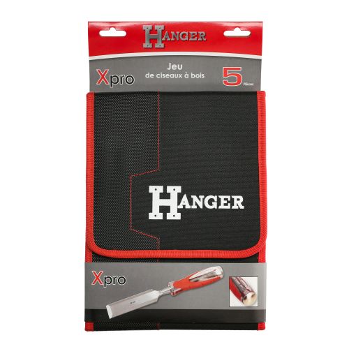 Set de 5 ciseaux à bois XPRO à frapper 6 - 10 - 15 - 20 - 25 mm HANGER 110591 photo du produit Secondaire 8 L
