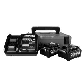 Pack énergie Makita Max XGT Lithium-Ion (2 batteries 4 Ah +  chargeur) 40 V en coffret MAKPAC - 191J97-1 pas cher Principale M