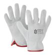 Gants de protection cuir pleine fleur de bovin T8 naturel - L-2N 08 pas cher