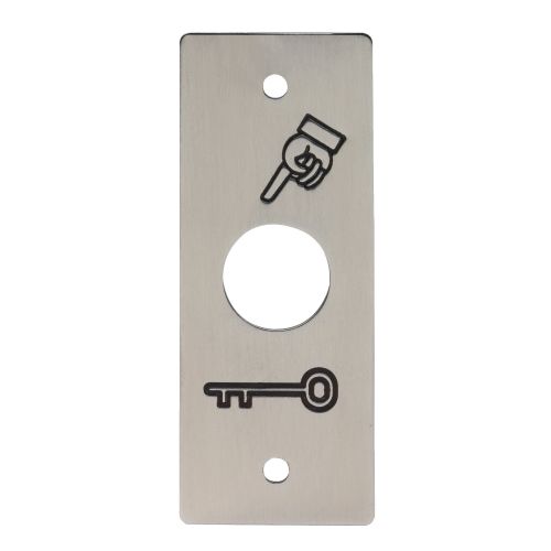 Plaque inox gravee symbole cle diametre 19mm - SEWOSY - PBP19_3 pas cher Principale L