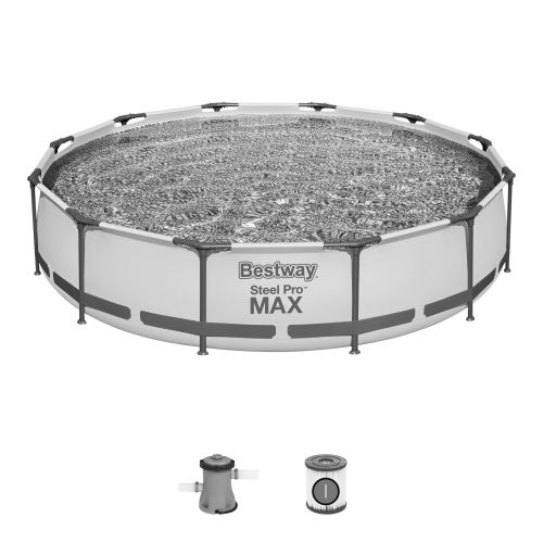 Piscine hors sol ronde STEELPRO MAX 366x76cm - BESTWAY - 56416 pas cher Secondaire 1 L