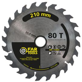 Lame de scie à onglet Fartools D 210 mm alésage 25,4 mm 80 dents - 113829 photo du produit Principale M