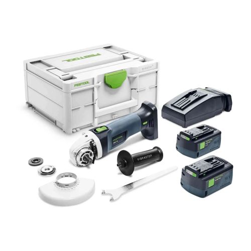 Meuleuses d'angle 18 V AGC 18-125 EB-Basi + 2 batteries 5,2 Ah + chargeur en coffret FESTOOL 577031 photo du produit