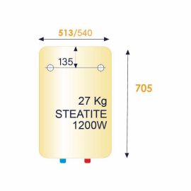 Chauffe-eau électrique vertical mural STÉATIS 100L - THERMOR - 251177 pas cher Principale M