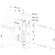 Serrure LA type industriel pour portail battant tube 10 - 30 mm argent LOCINOX P00011891-SILV photo du produit Secondaire 1 S