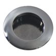 Poignée à encastrer ronde diamètre 40mm zamak chromé mate - CADAP - P0035/37S pas cher