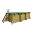 Piscine URBANPOOL 250x450 H140cm liner bleu 75/100 - UBBINK - 7504727 pas cher