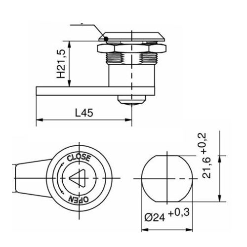 Quart de tour &agrave; compression - PINET - 8178034 pas cher Secondaire 1 L