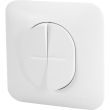 Va-et-vient + poussoir OVALIS 10A avec plaque blanc - SCHNEIDER ELECTRIC - S266285 pas cher