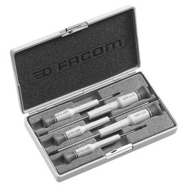 Coffret de 5 tournevis Micro-tech® Facom Fente - Phillips® - AEF.J1PB pas cher Principale M