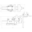 Etau réglable série 80 avec serre tube fixe 125mm - DOLEX - 86 pas cher Secondaire 1 S