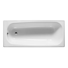 Baignoire CONTESA Roca en acier 1 trou D 35 mm fond antidérapant blanc pas cher Principale M