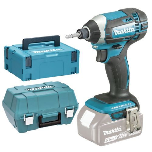 Visseuse &agrave; chocs LXT 18 V 165 Nm (sans batterie ni chargeur) + coffret MAKPAC MAKITA DTD152ZJ photo du produit