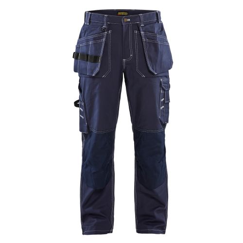 Pantalon Artisan avec poches flottantes coton marin T40L - BLÅKLÄDER - 153013708800C146 pas cher