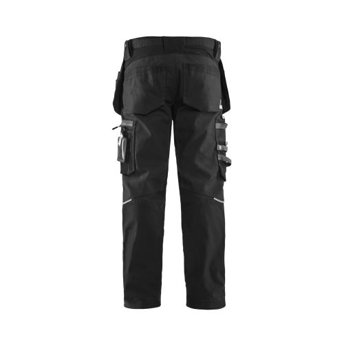 Pantalon de travail artisan+stretch multipoches marine foncé/noir T40L - BLÅKLÄDER - 159913438699C146 pas cher Secondaire 1 L