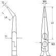 Pince à becs demi-ronds coudée isolante 1000 V 200 mm KNIPEX 26 26 200 photo du produit Secondaire 1 S