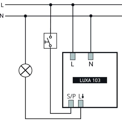 Détecteur présence LUXA 103 S360-100-12 DE-UP WH encastré plafond 360° 1 contact THEBEN 1030052 photo du produit Secondaire 9 L