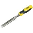 Ciseau à bois manche bi-matière 18 x 141mm longueur totale 320mm - STANLEY - 0-16-877 pas cher