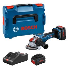 Meuleuse angulaire 18V Bosch GWX 18V-15 PSC Biturbo X-LOCK + 2 batteries ProCore 8 Ah + chargeur en coffret L-Boxx - 06019H6G01 photo du produit Principale M