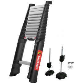 Echelle télescopique automatique PRIME LINE Télésteps 4,1m avec stabilisateur et pied - TEL-72241STAB/PPS photo du produit Principale M
