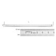 R&eacute;glet flexible en acier inoxydable 1000mm - BETA - 1682 1000 pas cher