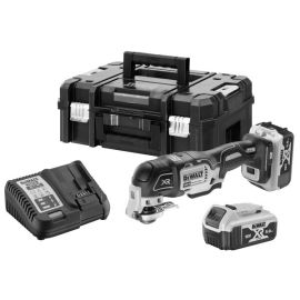 Scie oscillante 18V Dewalt XR + 2 batteries 5 Ah + chargeur + coffret + accessoires - DCS356P2-QW pas cher Principale M