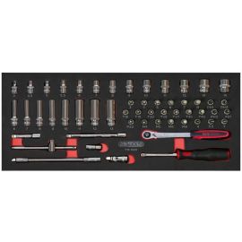 Module de douilles et accessoires ULTIMATE KS Tools 1/4 '' 54 pièces - 713.1020 photo du produit Principale M