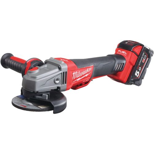 Meuleuse 18 V M18 CAG125XPDB-502X FUEL + 2 batteries 5Ah + chargeur + coffret HD-BOX MILWAUKEE 4933451544 photo du produit