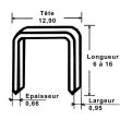 Boite de 5000 agrafes de 10 mm SAM OUTILLAGE 19843 photo du produit Secondaire 1 S